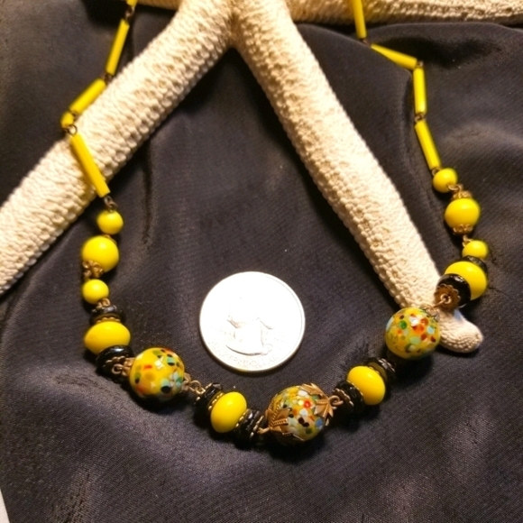 Vintage Italian Venetian Murano Glass Necklace - Picture 6 of 8